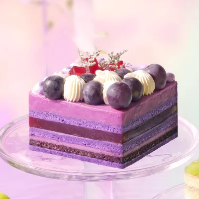 Kyoho Grape Purple Sweet Potato Ube Cake
