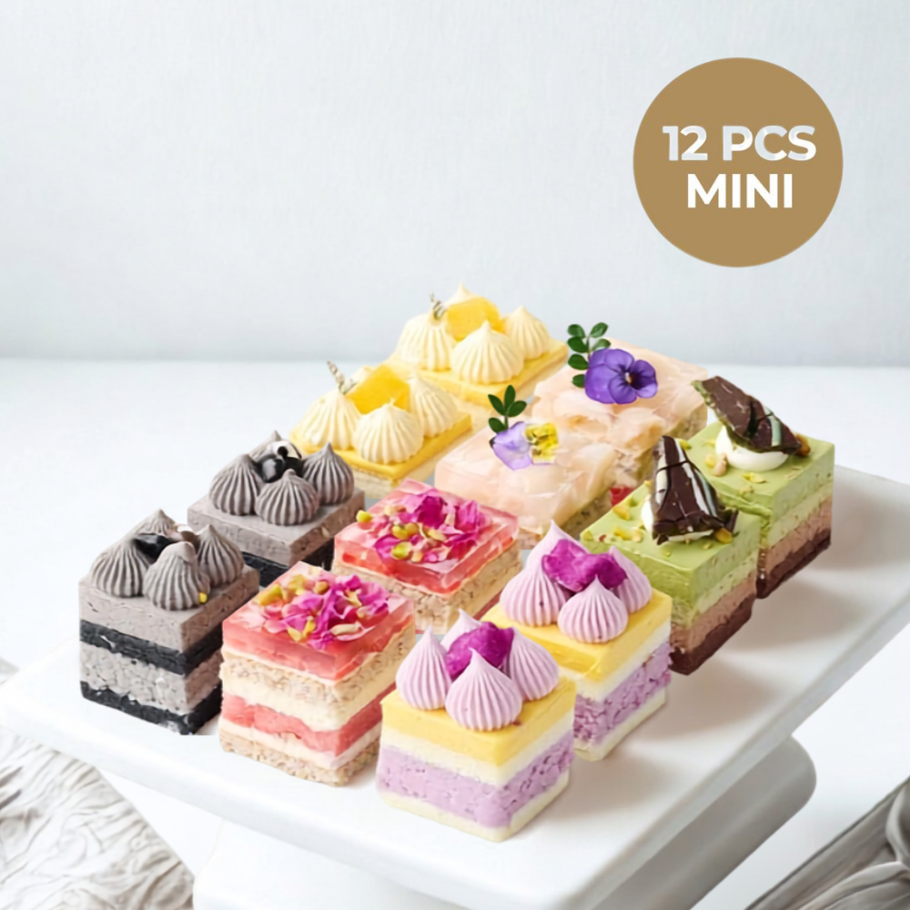 Exquisite Party Cake Set (12pcs)